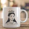 Illustrative princess figure created with scalable SVG format.