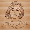 Beautiful Lady Icon Design Female figure in a simple design for vector art and craft projects.