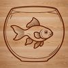 Swimming Goldfish Vector Art A stylized illustration of a goldfish swimming in water, suitable for digital designs.