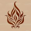 Elegant Fire Shape Vector Ornate flame design made up of abstract shapes with bold lines and curved edges.
