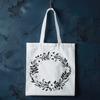 A floral wreath designed as vector art for cutting machines like Cricut.
