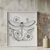 Vibrant Dragonfly Design in Vector Format A colorful dragonfly illustration in vector format, featuring intricate details.