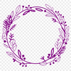 Beautiful Vector Wreath Silhouette Floral wreath design in vector format