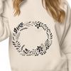 Free SVG Clip Art Wreath for Download and Use Floral wreath design created in vector art format as a digital file.