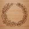 Intricate SVG Illustration Artwork A floral SVG wreath design featuring intricate illustrations suitable for cutting machines or stencils.