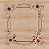 Beautiful Frame SVG Cutout Template Free Download A digital vector graphic of a decorative frame design.