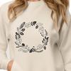 Beautiful Editable Clip Art Wreath A floral wreath design created as an editable SVG file for digital crafting.