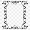 A simple floral frame designed in a vector format, suitable for various applications.