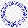 Floral wreath design in vector format suitable for digital editing and crafting.