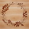 A floral wreath design created using vector art for various digital applications.