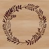 High-quality SVG illustration of a stylized wreath shape.