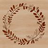A digital floral wreath design suitable for various cutting machines.