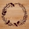 Beautiful Floral Design for Digital Cutting Machines A floral wreath design suitable for digital cutting machines like Cricut or laser cutters.