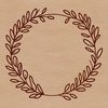 A decorative floral wreath designed as a vector graphic in SVG format.