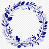 Free Vector Floral Wreath Clip Art A hand-drawn floral wreath design made in vector format.