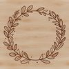 Decorative Wreath SVG File A decorative floral wreath design created as a vector image, suitable for various crafting projects and digital applications.