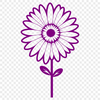 Simple Daisy Illustration in Vector Format A simple line art illustration of a daisy flower in an SVG format.