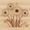 Beautiful Daisy Flower Art A simple illustration of a white daisy flower with yellow center, created in vector format.