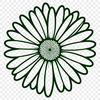 Simple Vector Daisy Design A simple daisy flower design made with vector graphics.