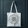 Detailed Daisy Design Vector A detailed digital design of a single daisy with petals and center, suitable for various uses including crafts and designs.