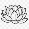 Delicate Lotus Flower Illustration An elegant illustration of a lotus flower with intricate details, suitable for vector design and digital art.