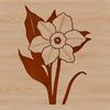 Spring Floral Clip Art A simple vector illustration of a daffodil flower in bloom, suitable for use in graphic design projects.