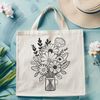 Delicate Flower Cluster Design A delicate arrangement of flowers in various colors, suitable for wedding decorations or Mother's Day gifts.