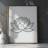 Spiritual Growth Symbol An illustration of the lotus flower, symbolizing spiritual growth in various Eastern cultures.