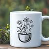 A detailed vector illustration of a wild flower pocket with intricate designs.