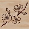 Cherry Blossom Vector Illustration An intricate vector design featuring a blooming sakura plant.