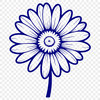 Free Daisy Clip Art Design A single daisy flower in vector format, designed for digital use.