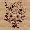 Beautiful Mixed Flower Arrangement An illustration of a mixed-flower bouquet with a simple background.