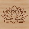 Sacred Plant Illustration SVG A stylized illustration of the lotus flower, a symbolic plant in various Eastern cultures.