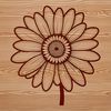 Simple Daisy Design A stylized illustration of a single daisy flower in a simple design.
