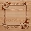 A floral frame design, suitable for vector art and digital cutting machines.