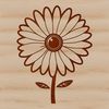 Free Vector Daisy Graphics A stylized vector graphic representation of a single daisy in bloom.