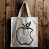 Ripe Fruit Illustration A high-quality vector graphic illustration of a ripe apple.