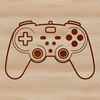 Free Game Controller Vector Art An SVG vector design of a standard gamepad layout, ideal for use in graphic design and digital art projects.