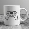 Game Controller Icon in Vector Format A digital representation of a video game controller in vector format.