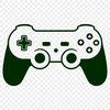 SVG Gamepad Illustration A digital game controller with directional buttons and thumbsticks.