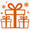 A simple vector illustration of a gift box with a bow on top.