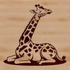 An illustration of a safari animal, recognizable by its distinctive coat pattern and elongated body.