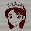 Vector princess illustration in fantasy setting A vector illustration of a young female princess character in a fantasy setting.