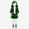 Beautiful Girl Vector Graphics A young girl illustration created as vector art.
