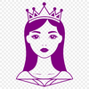 Digital Princess Design with Vector Elements An illustration of a girl in royal attire, created with digital design software.