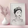 Beautiful Princess Clipart Image Free Download A high-quality vector image of a young female princess character.