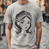 An SVG vector art representation of a girl dressed as royalty.