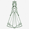 Female royalty character in a princess dress.