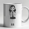 Free SVG Girl Clip Art A young girl character created with vector graphics.