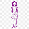 Beautiful Young Girl Vector Graphic A young girl illustration created in vector format as a downloadable SVG file.